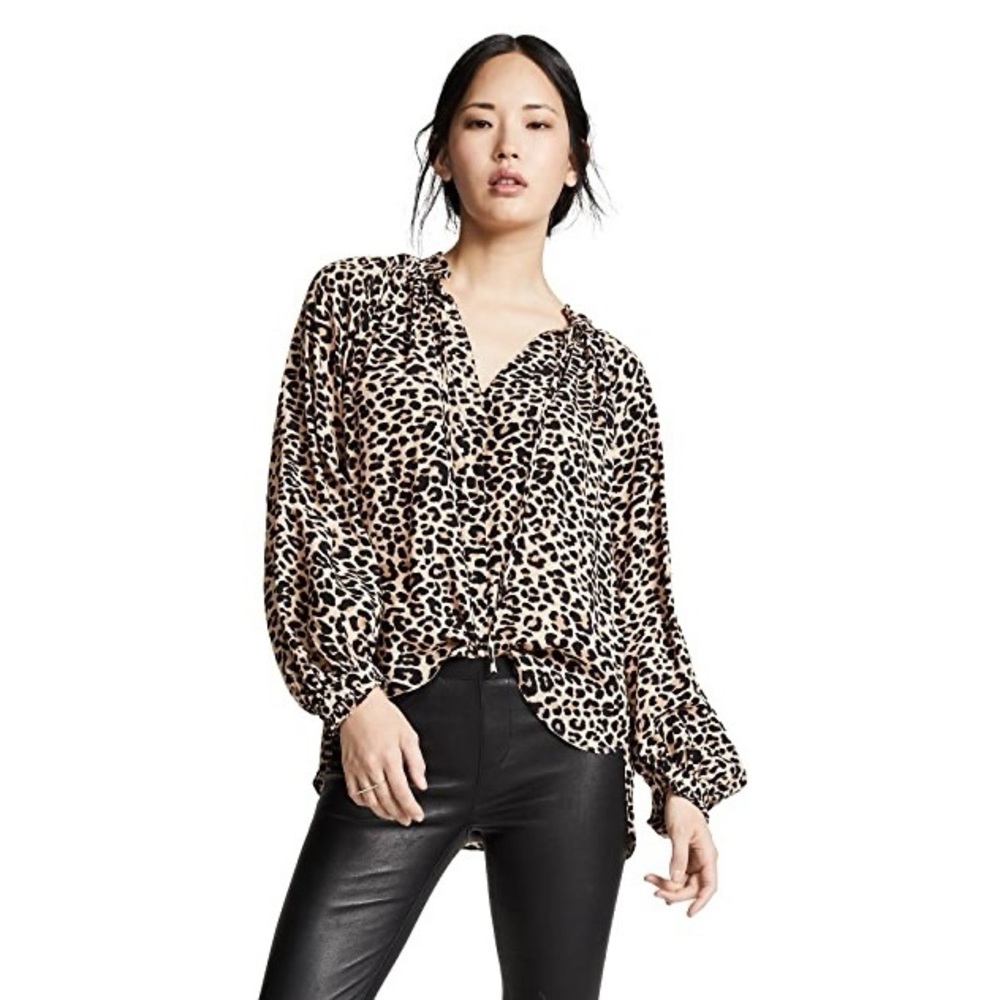 Zadig & Voltaire Theresa Leopard-Print Tunic Top